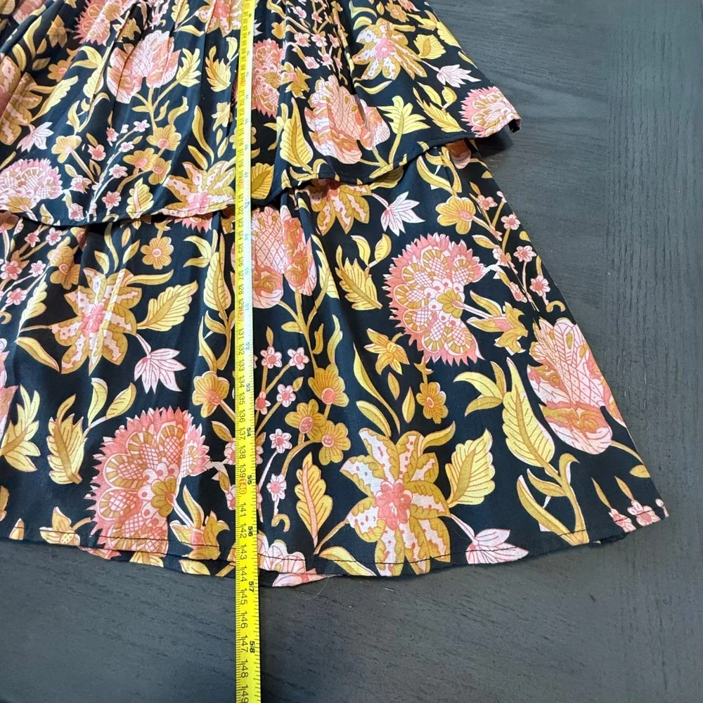 Soft Surroundings‎ Multi floral Tiered Maxi Dress Size 12